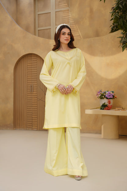 BUTTER GLOW – Butter Yellow Premium Cotton 2-Piece Set