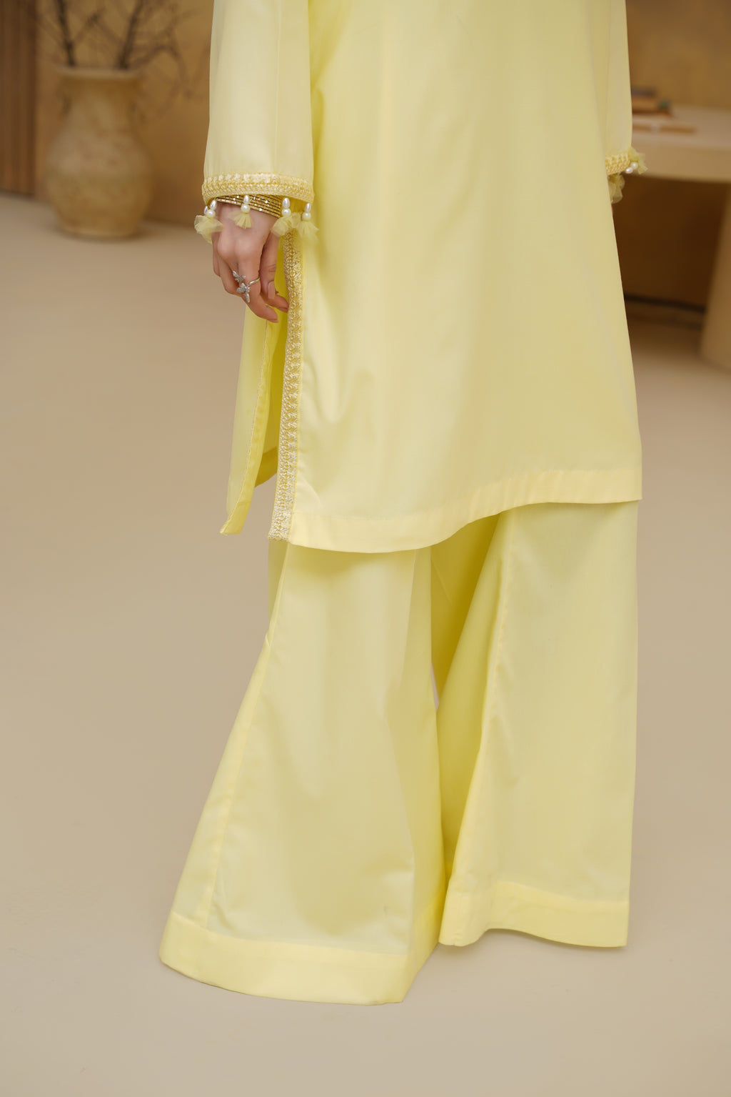 BUTTER GLOW – Butter Yellow Premium Cotton 2-Piece Set