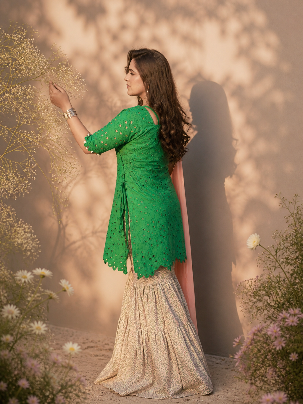 Zeenat-e-Gul | Festive Sharara Set | 3-Piece