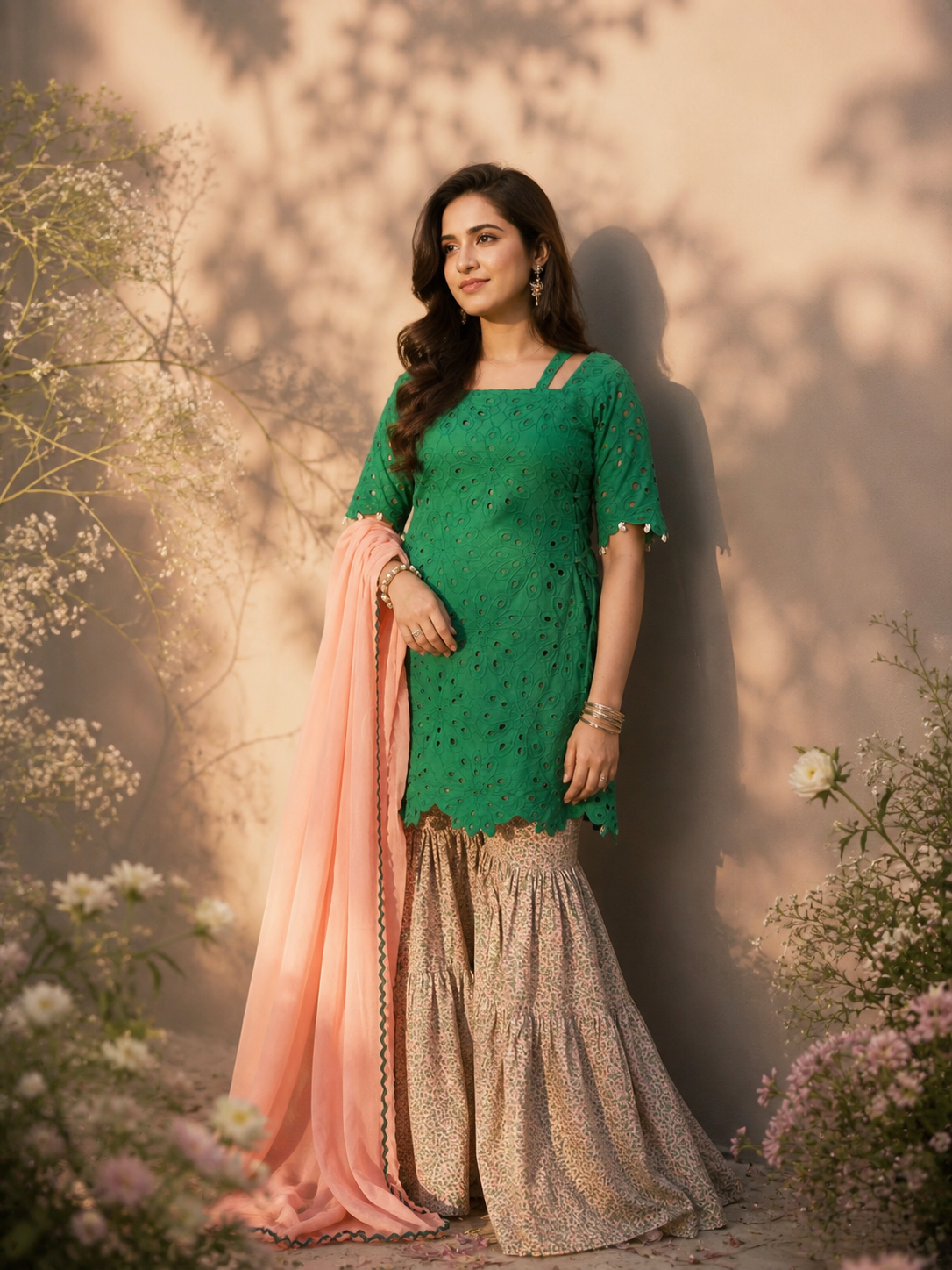 Zeenat-e-Gul | Festive Sharara Set | 3-Piece