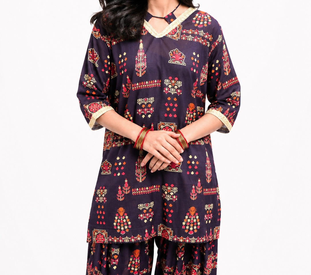 Midnight Heritage | 2 piece Co-Ord Set