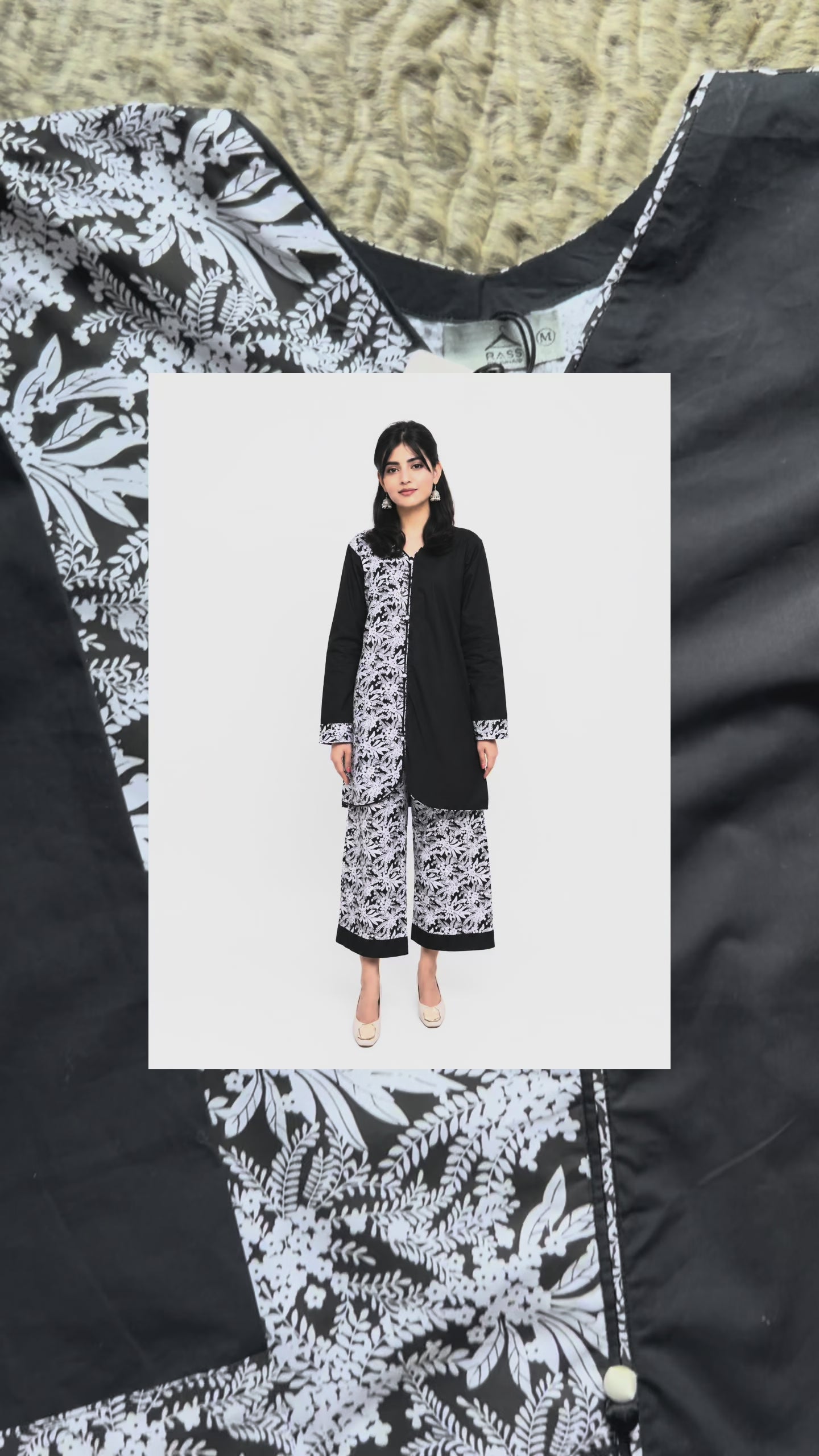 Noir Blossom | 2 piece Floral Co-Ord Set