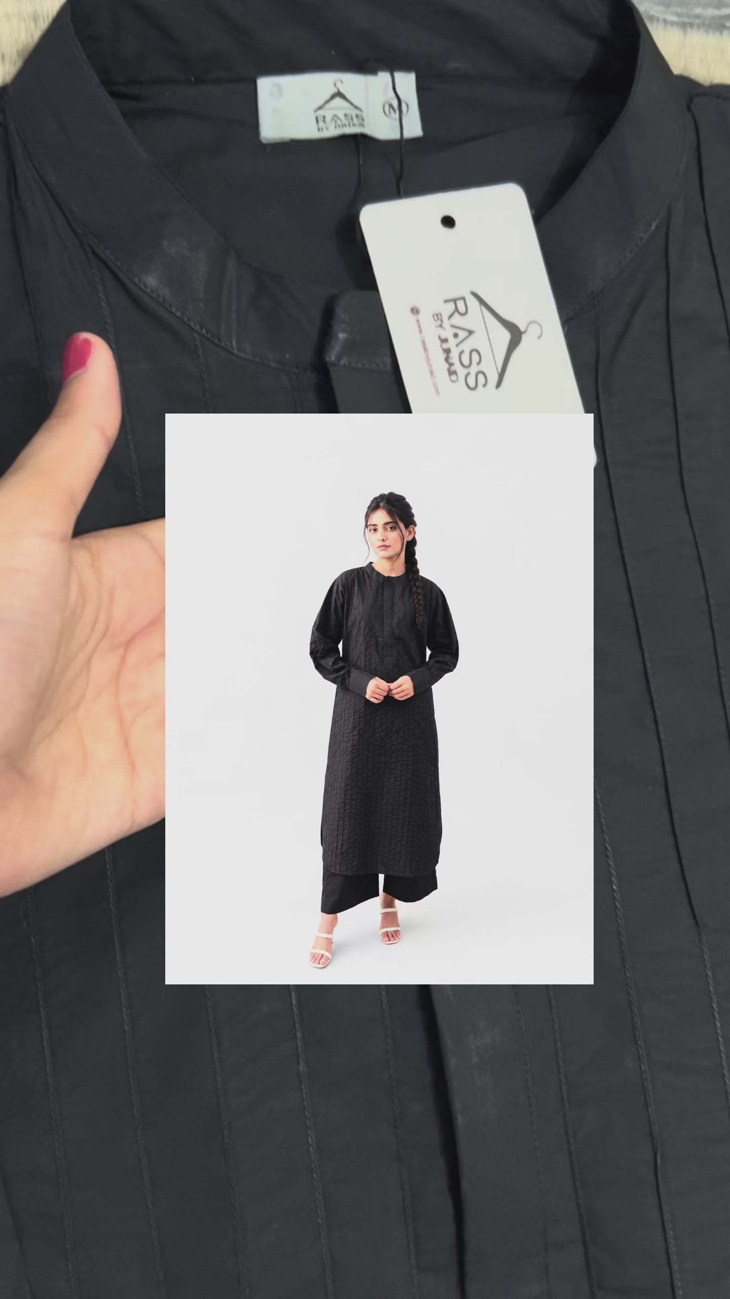 Midnight Black | 2 piece Modest Co-Ord Set